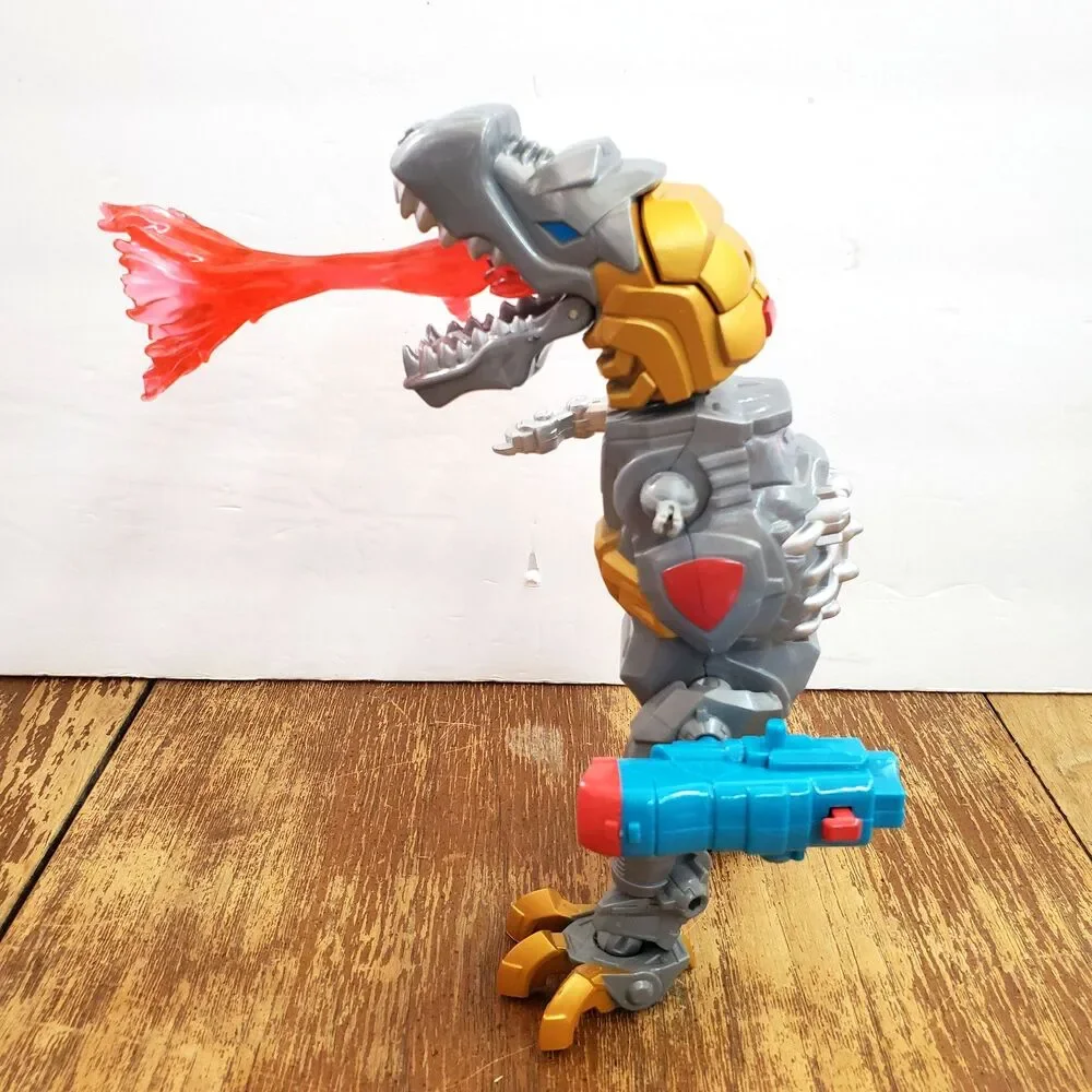 Transformers Hero Mashers Electronic Grimlock 2014 Figure w/ Flame Blast & Gun